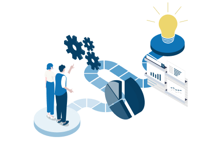 マーケティング設計イラスト