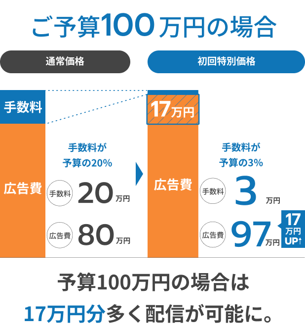 ご予算100万円の場合