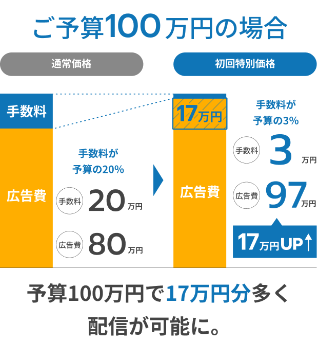ご予算100万円の場合